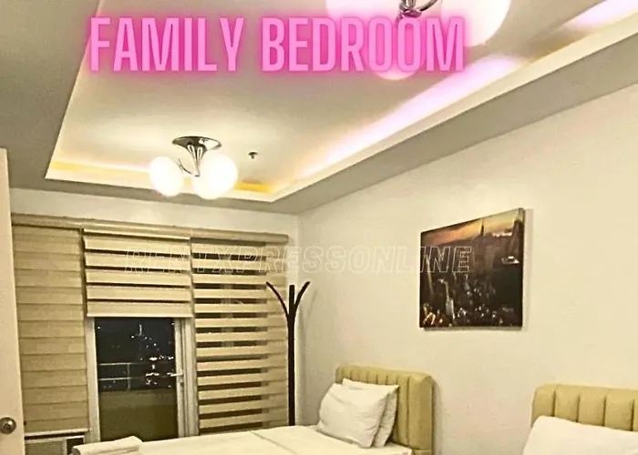Family Room Affordable, Cheapest Deluxe Double Unit In Manila With 2 Balconies & 2 Bathrooms 25 Percent Discount, Free Sauna & Pool Access Near Manila Bay, Robinsons Place Ermita, Pgh, Bellagio, Up, Pedrogil, Us Embassy, Naia Airport Updated 2024 Aparthotel 4*